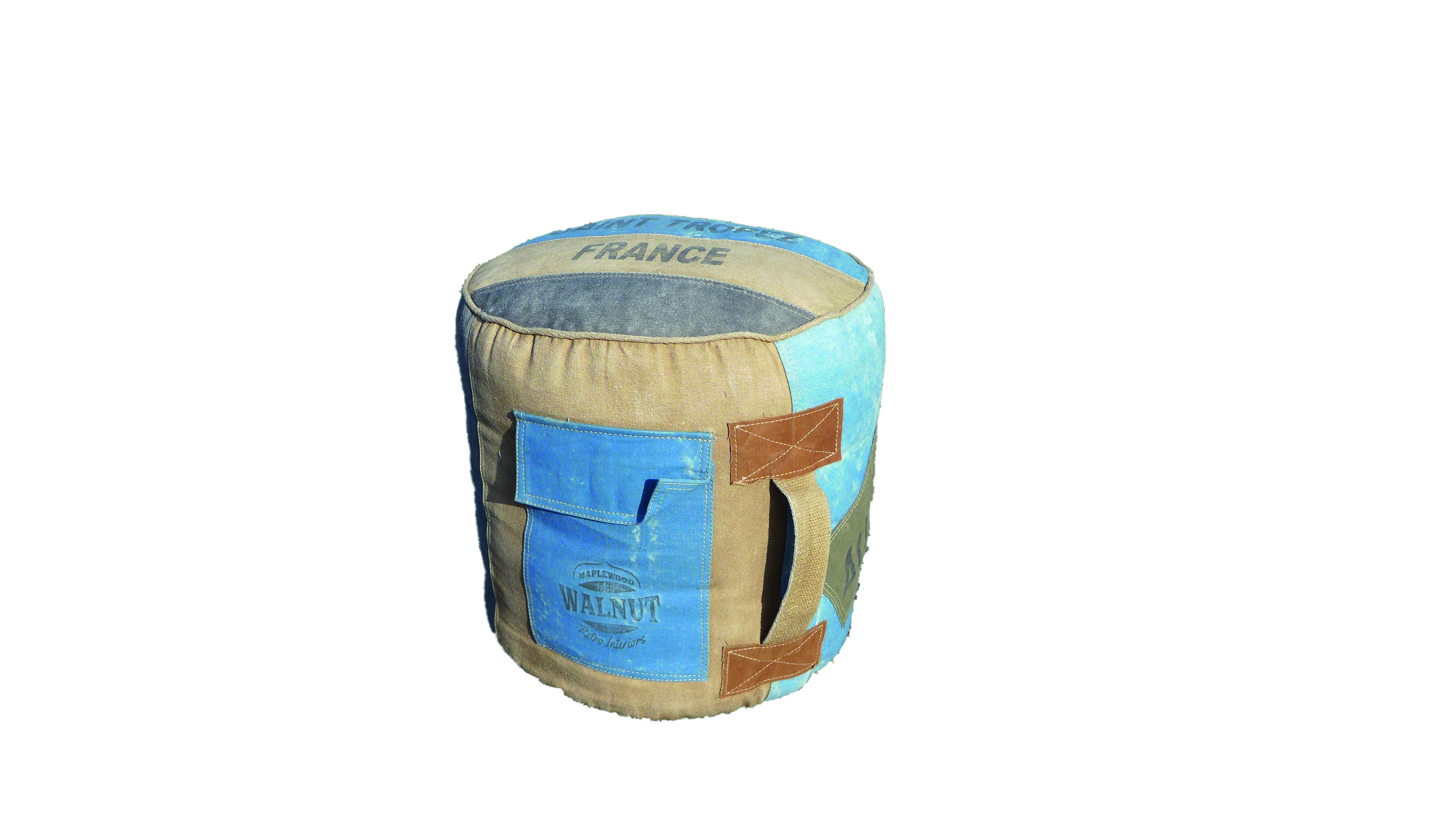 Sitzpouf VINTAGE Patchwork