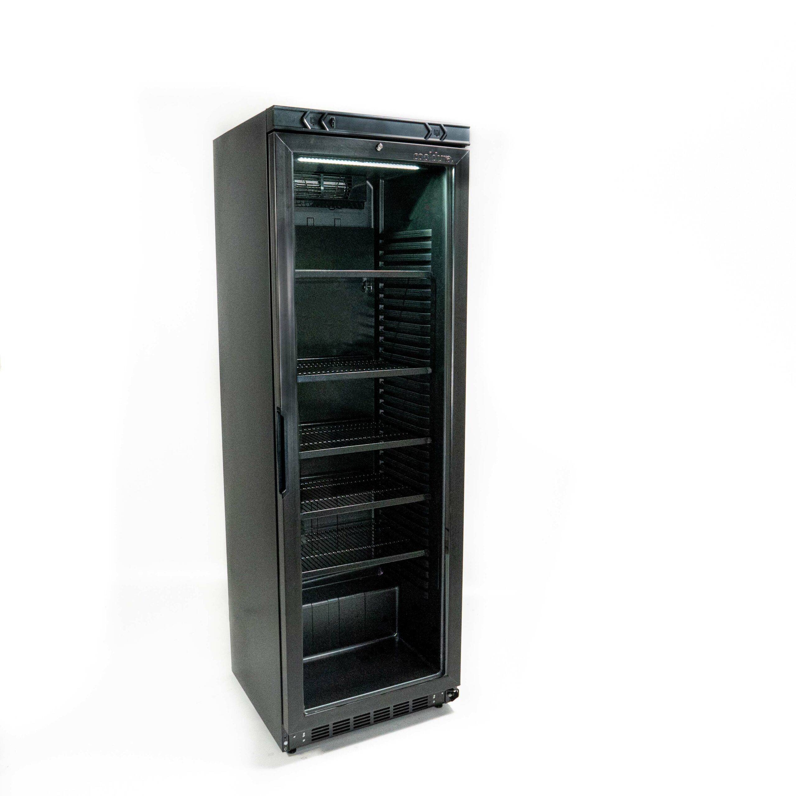 Flaschenkühlschrank mit Glastür inkl. 4 Böden
