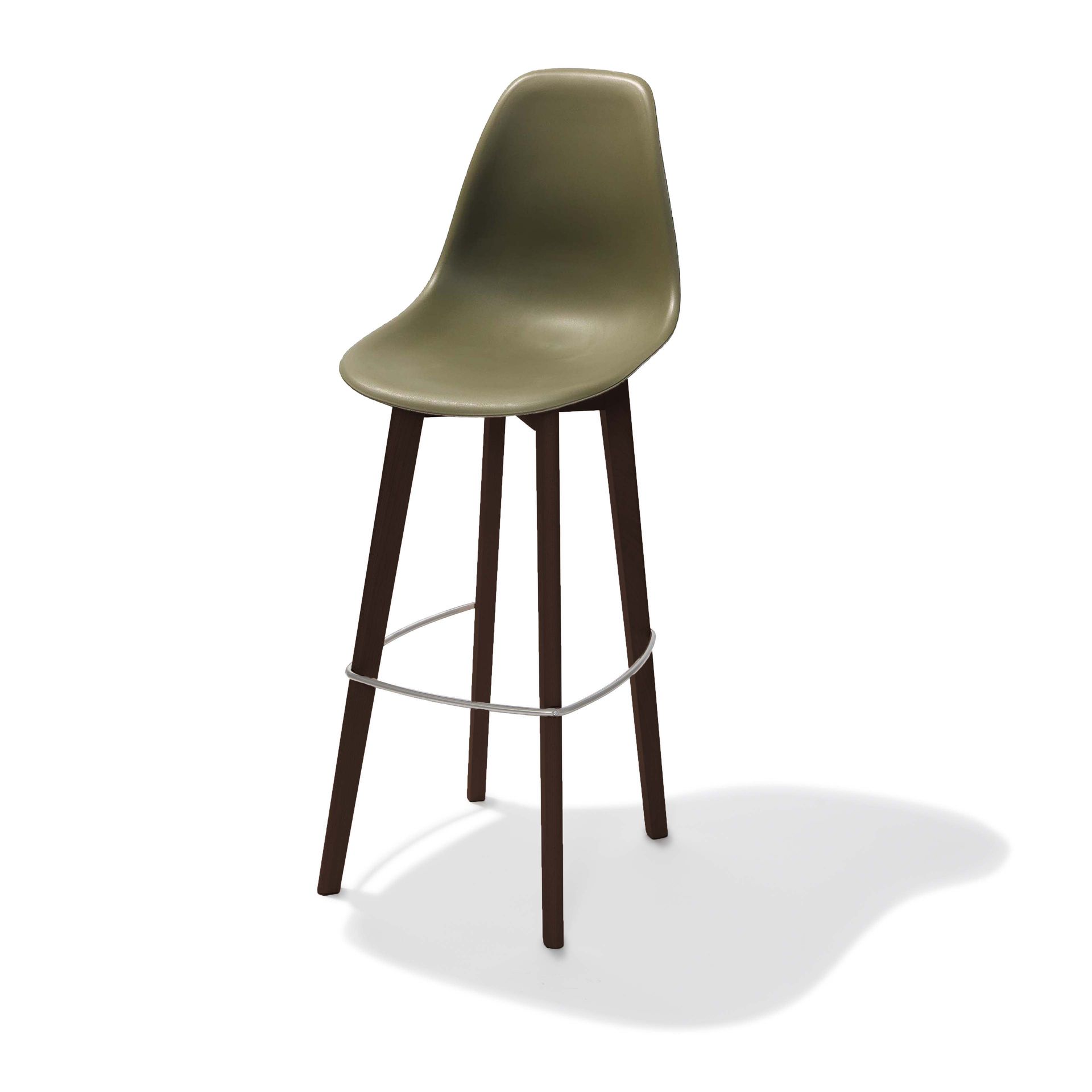 Barhocker WOODY mit Rückenlehne