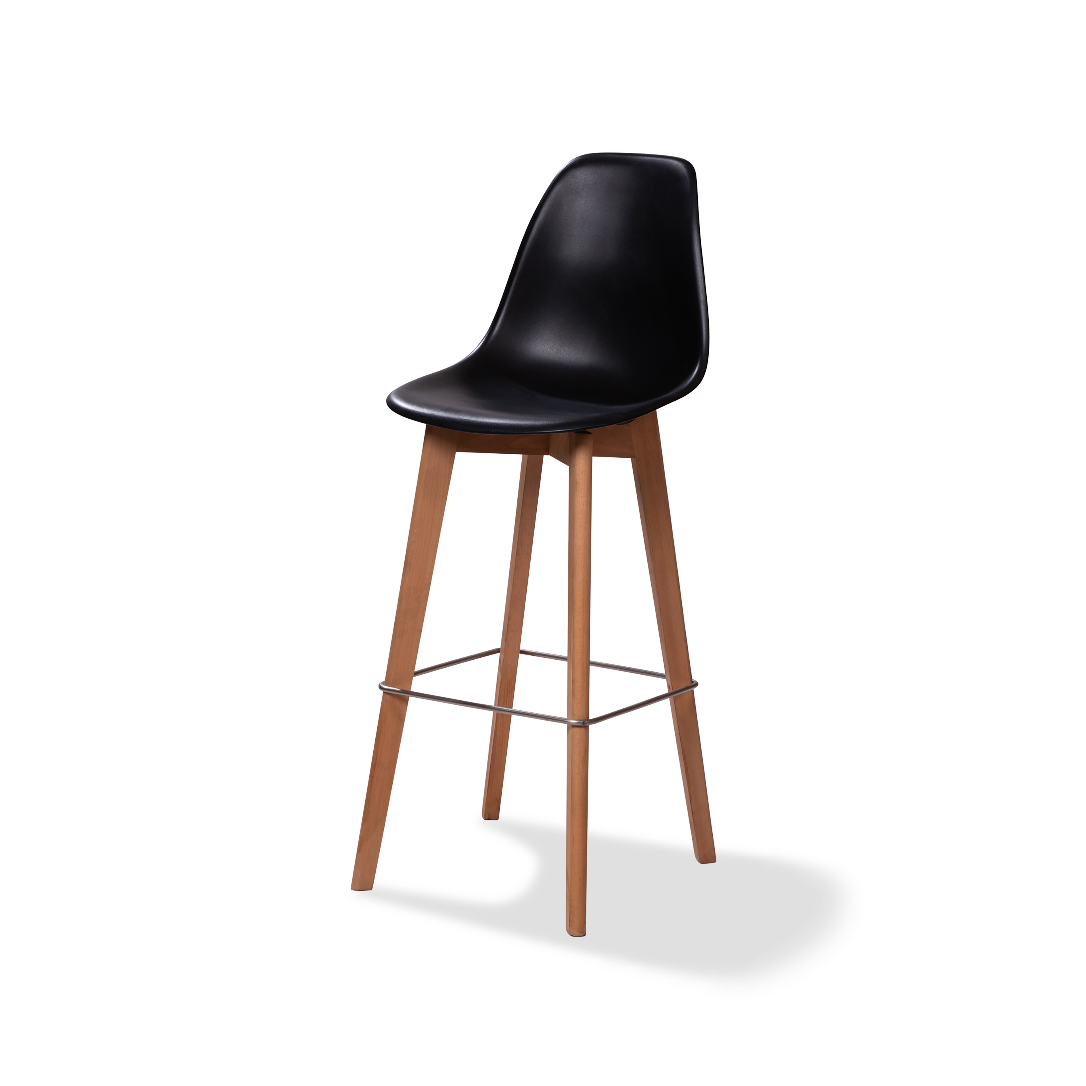 Barhocker WOODY mit Rückenlehne